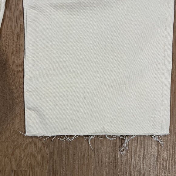 NWT Outland Denim Sienna White Jeans Cropped Wide Leg Size 25 - Picture 4 of 12